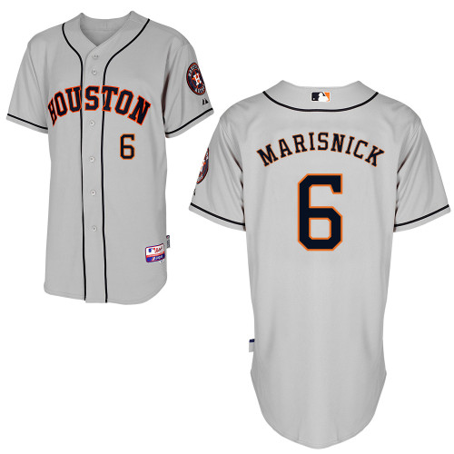 Jake Marisnick #6 mlb Jersey-Houston Astros Women's Authentic Road Gray Cool Base Baseball Jersey